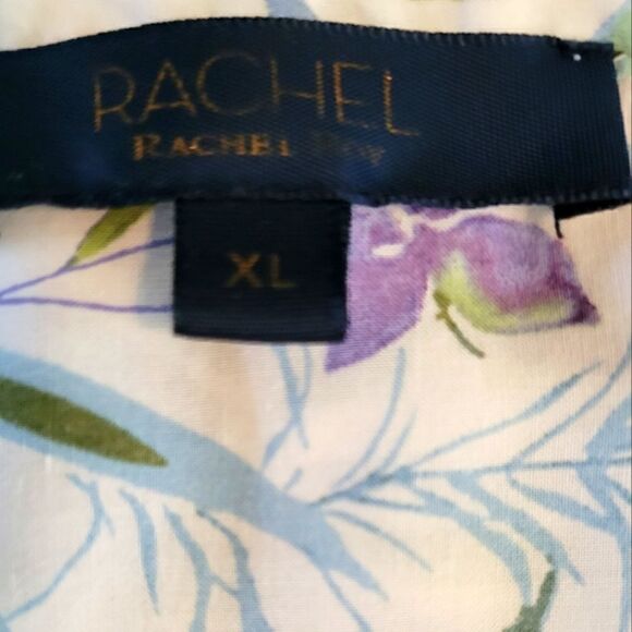 EC RACHEL ROY PEASANT TOP W/ FLOWERS AND LEAVES SZ.XL - Picture 5 of 5